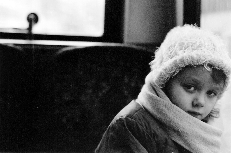 Girl on Bus
